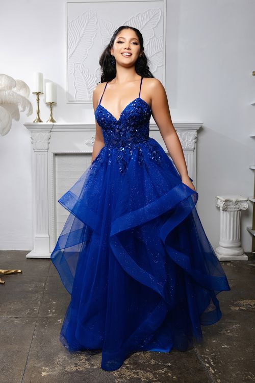 Double layers raffle dress