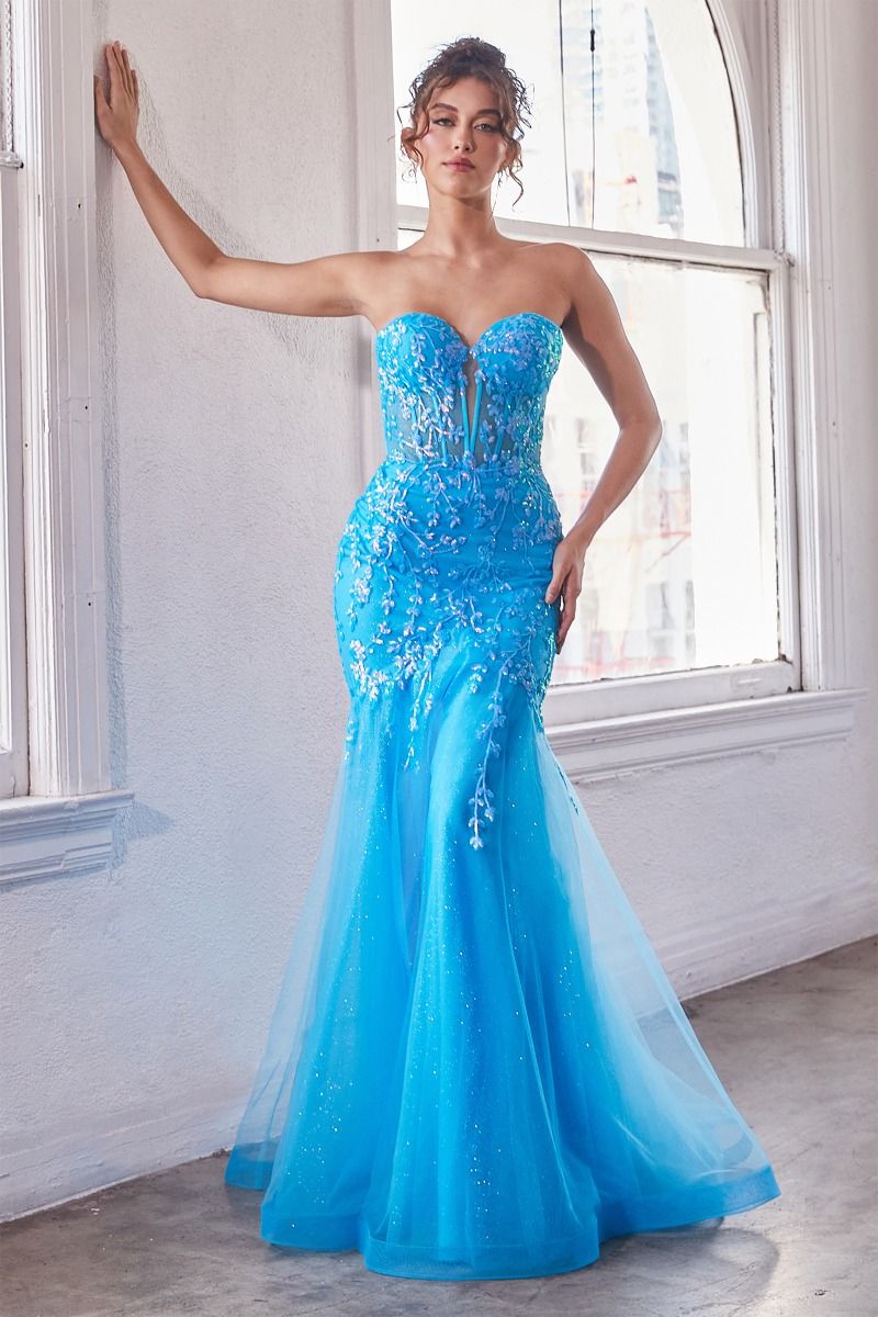 Enchanting Mesh Mermaid Gown for Unforgettable Occasions