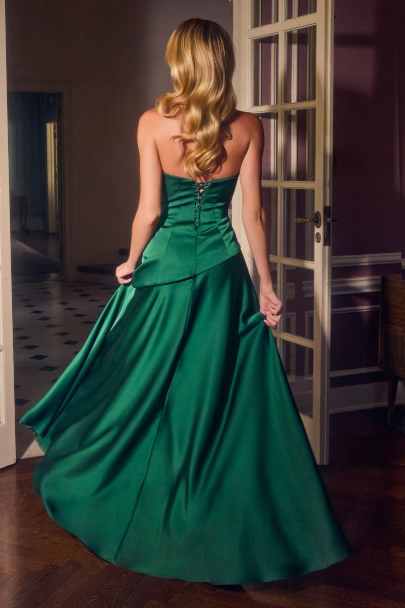 SMOOTH SATIN A-LINE DRESS