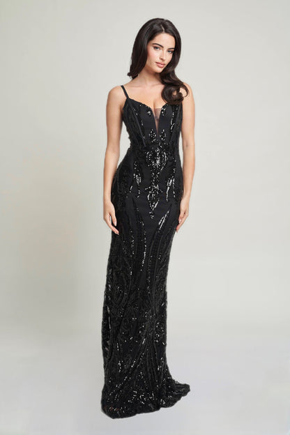 SEQUINS MAXI DRESS