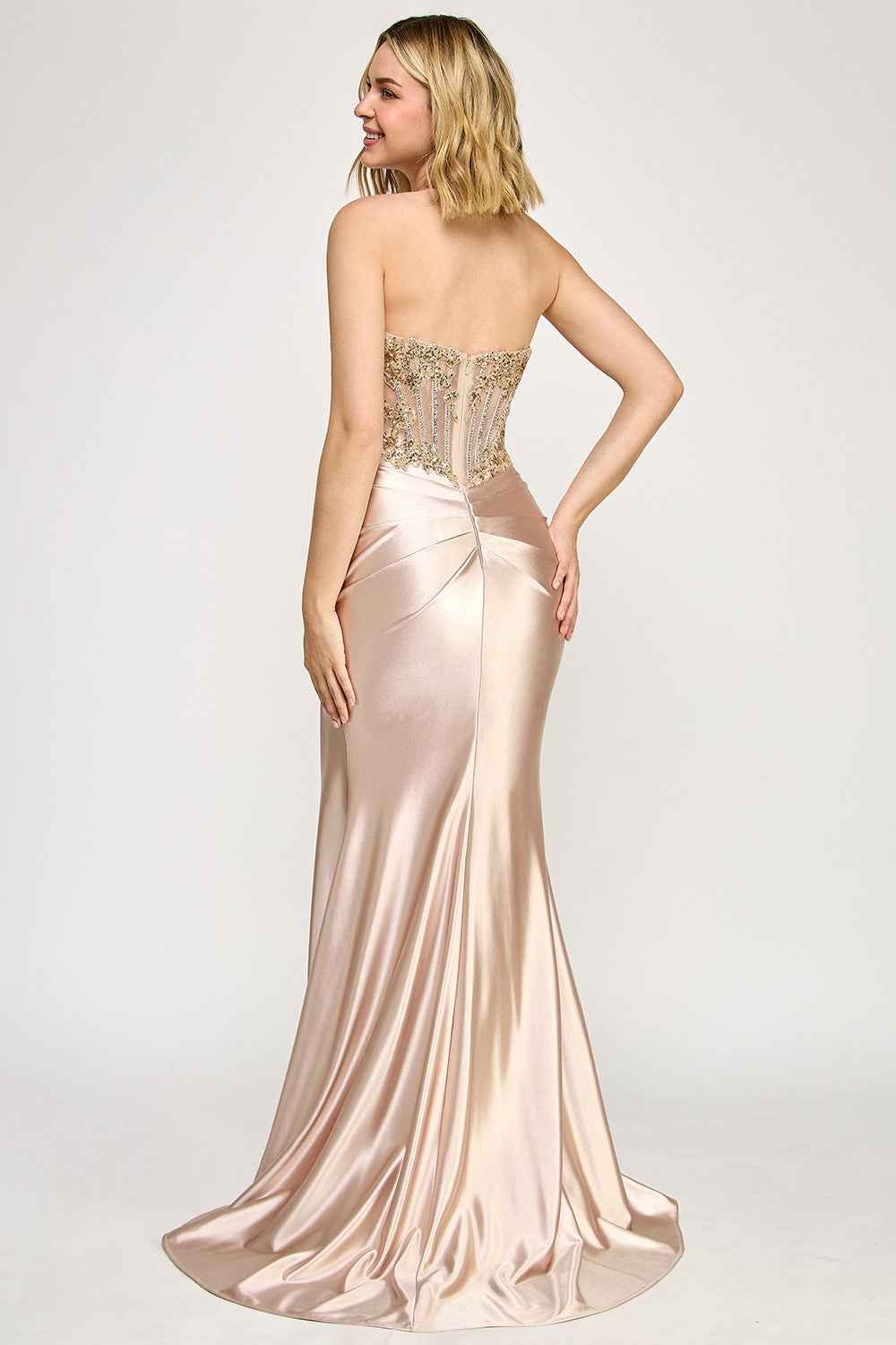 Embellished Off Shoulder Long Dress