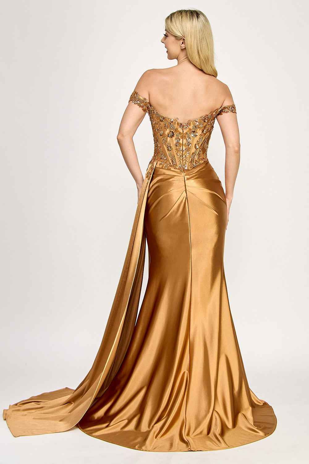 Off Shoulder Corset Long Dress