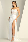 Long Corset Fitted Mermaid Dress