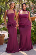 FITTED SATIN TWO-PIECE  GROWN