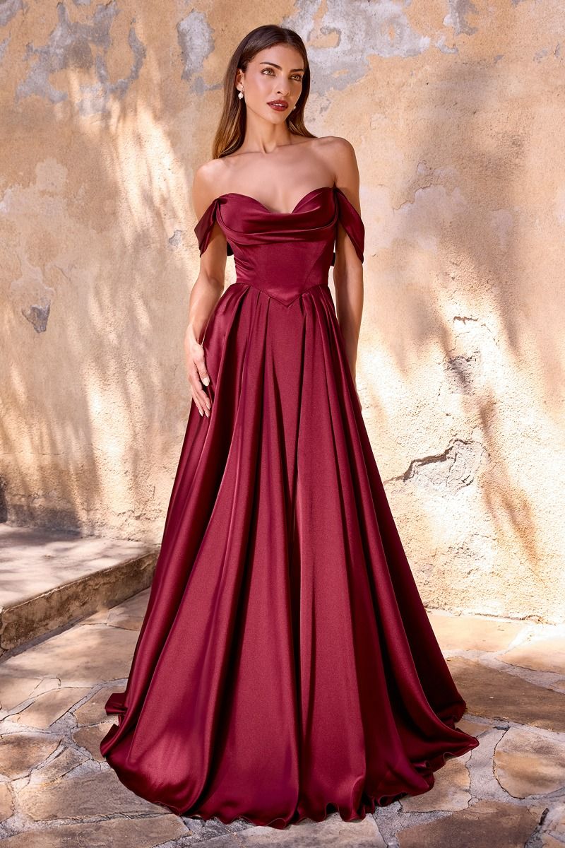 9 color available of the SOFT SATIN A-LINE DRESS