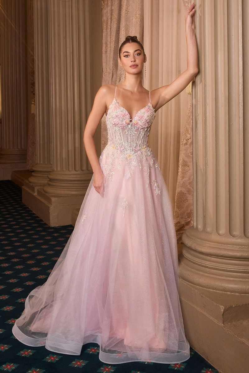 deep V-neckline and a sheer