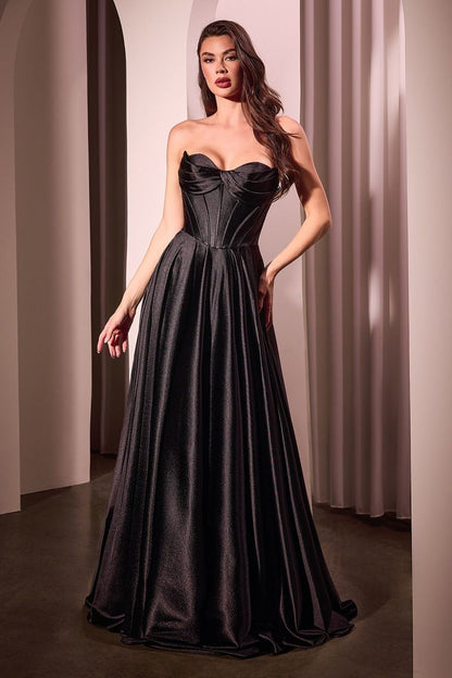 7 COLOUR AVAIBLE . STRAPLESS SATIN A-LINE DRESS