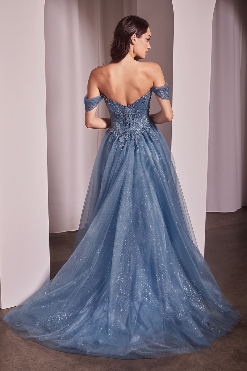 OFF THE SHOULDER A-LINE BALL GOWN