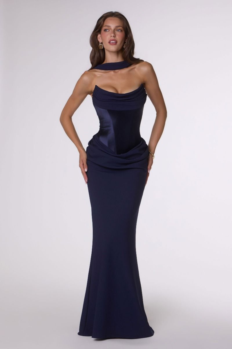 Adjustable lace-up corset back dress