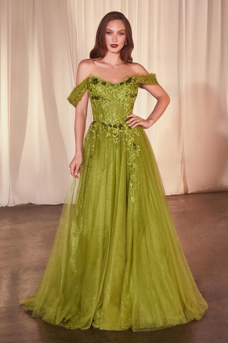 OFF THE SHOULDER A-LINE BALL GOWN