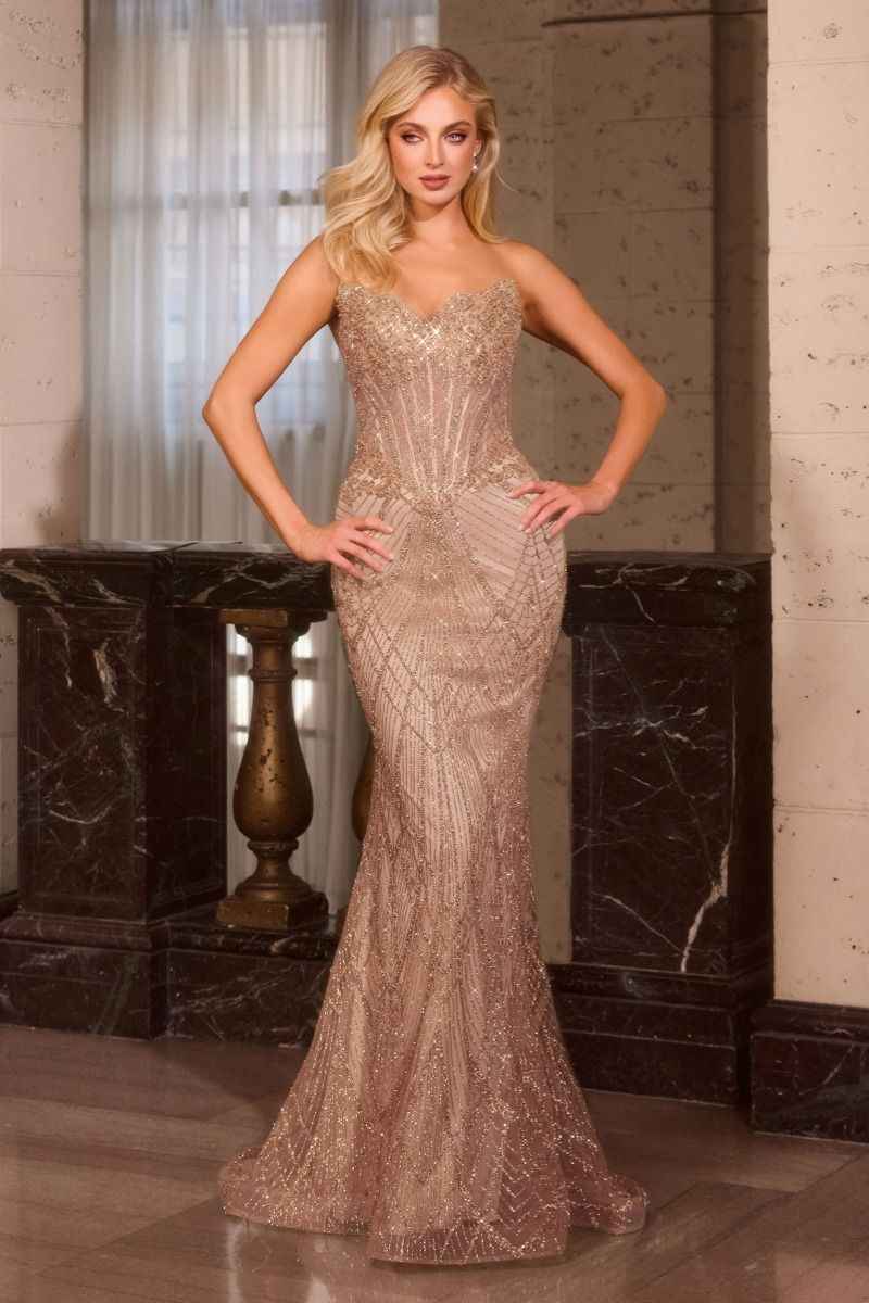 Sequins and beadwork on tulle overlay