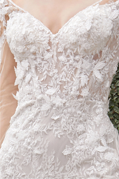 chantilly lace. Brides looking for sleeves