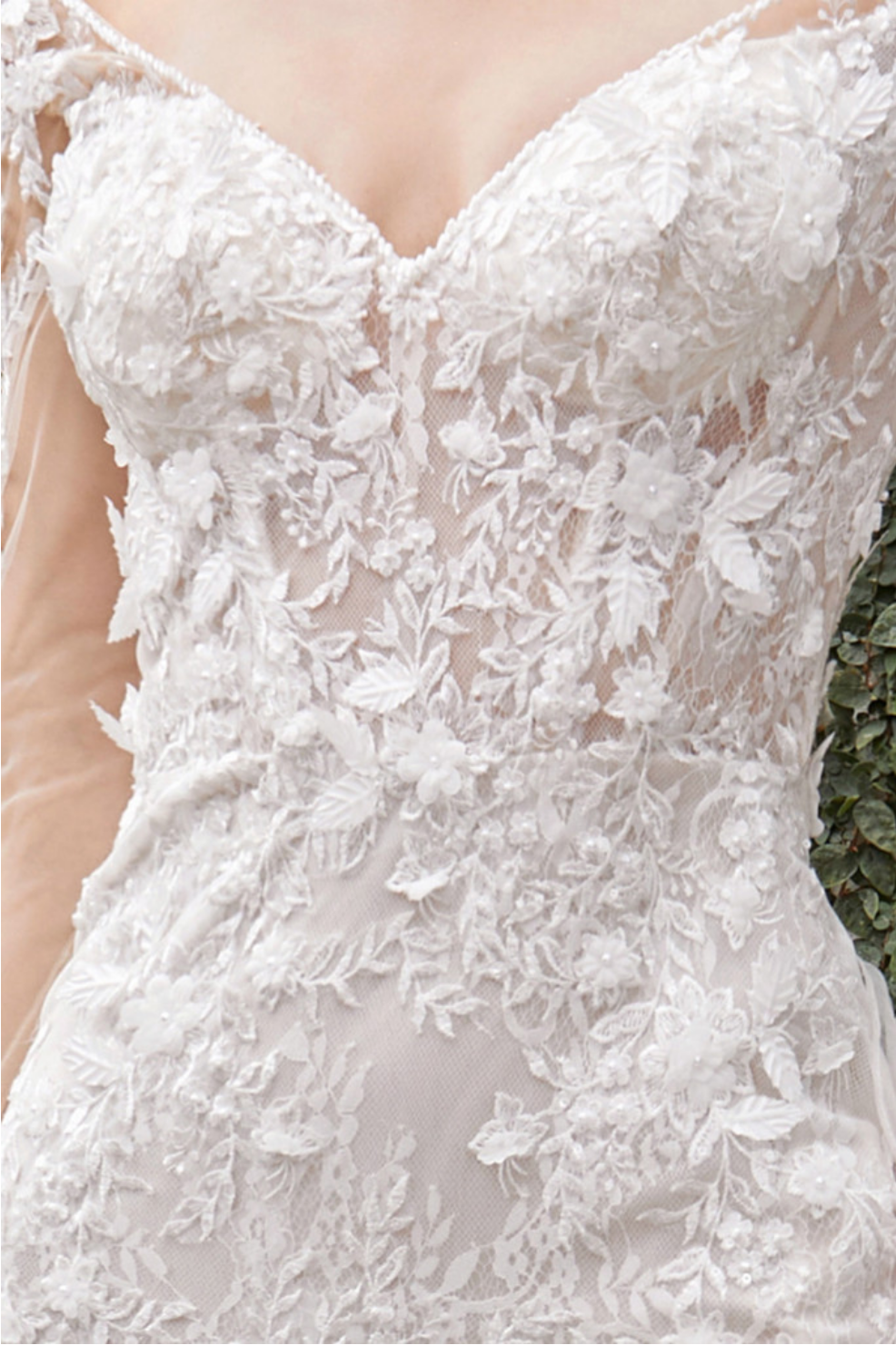 chantilly lace. Brides looking for sleeves