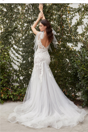 whimsical lace mermaid corset gown princesstunkara