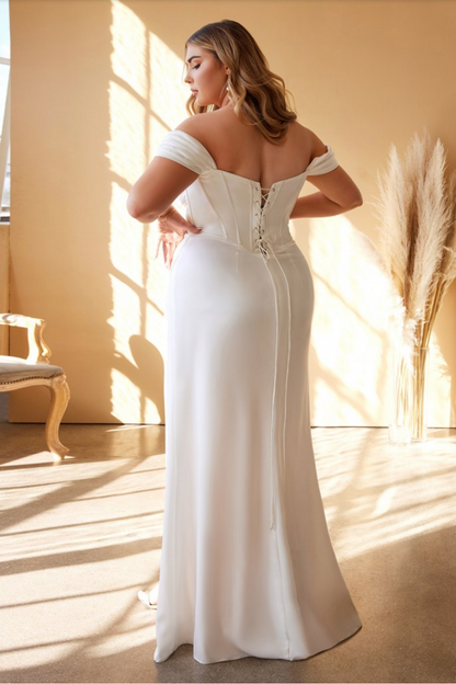 SATIN CORSET WEDDING DRESS